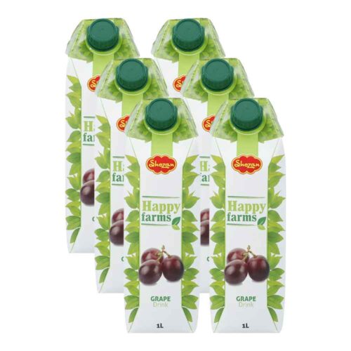 Shezan Happy Farms Grape 1000ml - Pack of 6