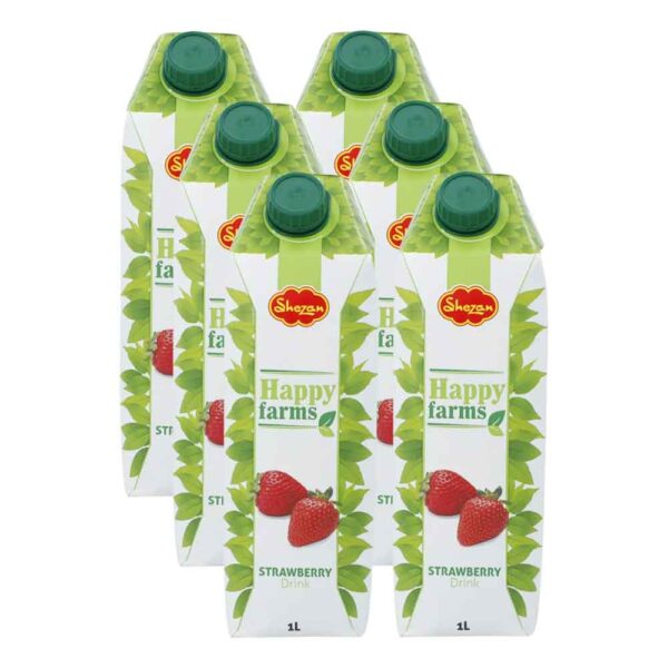 Shezan Happy Farms Strawberry 1000ml - Pack of 6 - Image 2